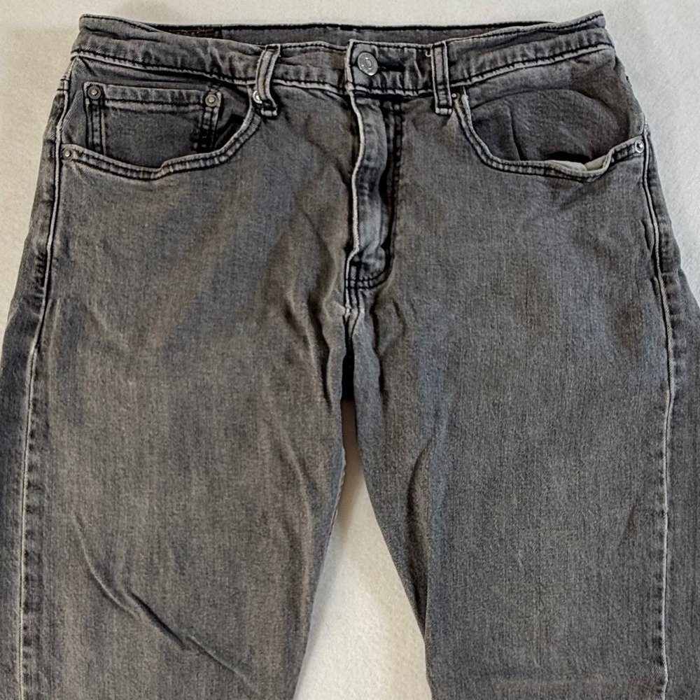 Levi 512 Slim Taper Jeans Mens 34x32 Stretch Denim Gray Wash